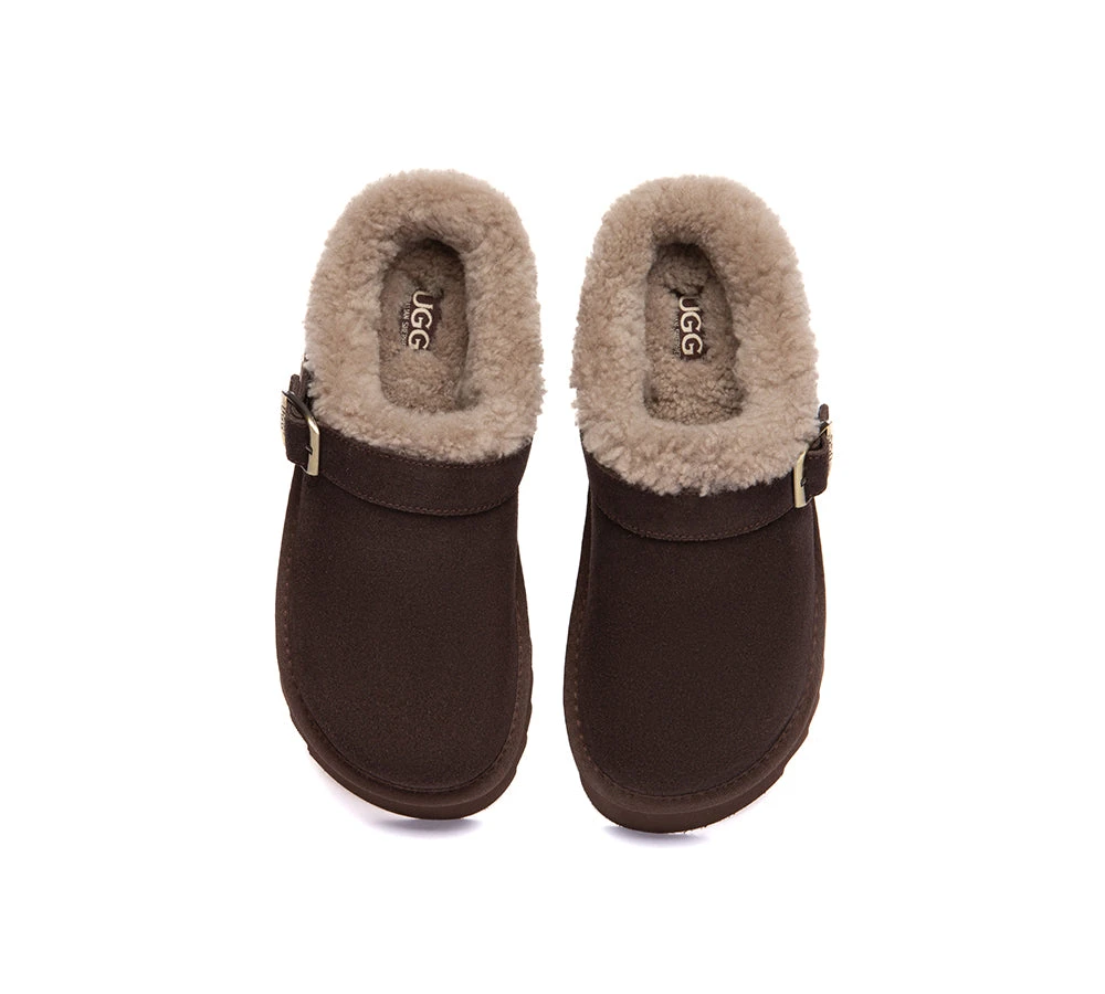 UGG Slippers Sheepskin Wool Adjustable Strap Platform Pulsey 13 UGG Slippers Sheepskin Wool Adjustable Strap Platform Pulsey - Image 13
