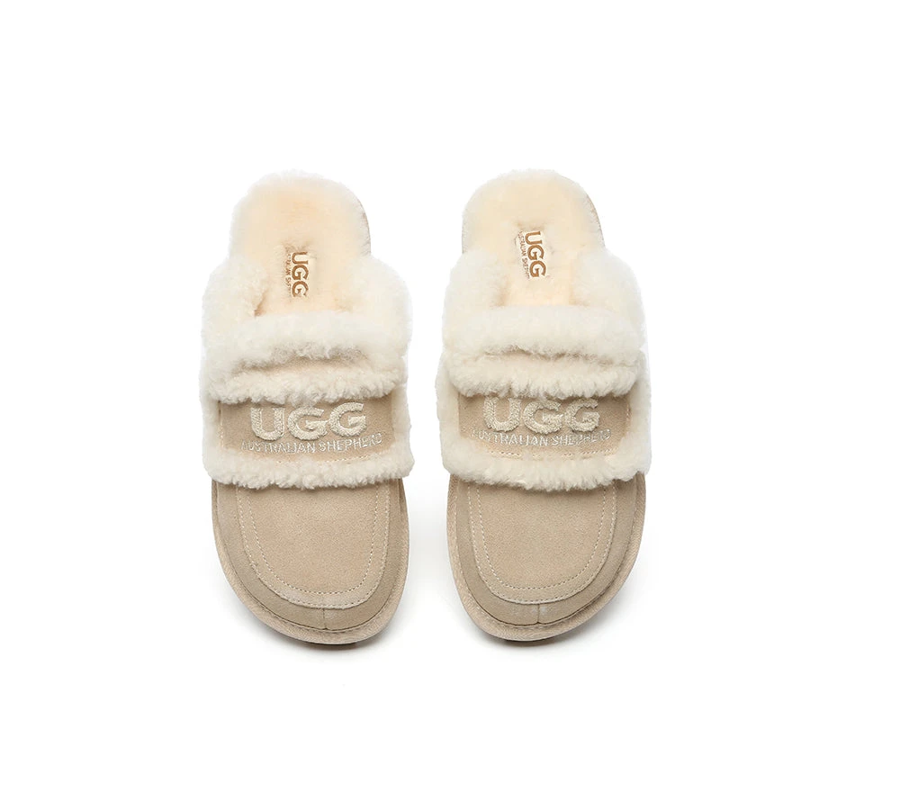 UGG Slippers Women Sheepskin Wool Shearling Lined Rilee 12 UGG Slippers Women Sheepskin Wool Shearling Lined Rilee - Image 12