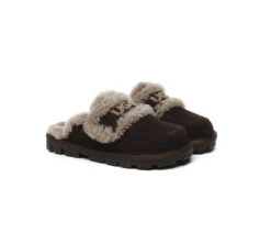 UGG Slippers Women Sheepskin Wool Shearling Lined Rilee 39 UGG Slippers Women Sheepskin Wool Shearling Lined Rilee -Ugg GL7A0716