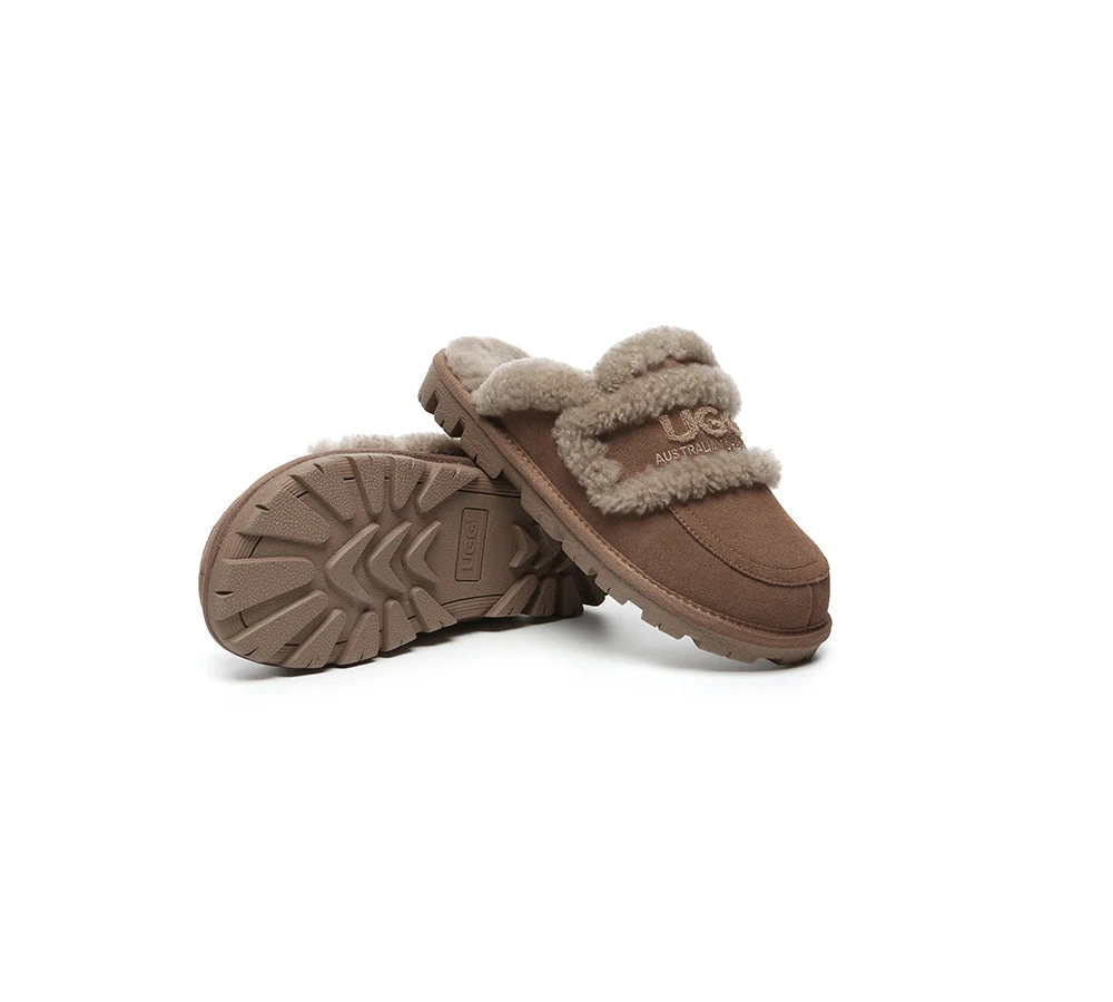 UGG Slippers Women Sheepskin Wool Shearling Lined Rilee 15 UGG Slippers Women Sheepskin Wool Shearling Lined Rilee - Image 15