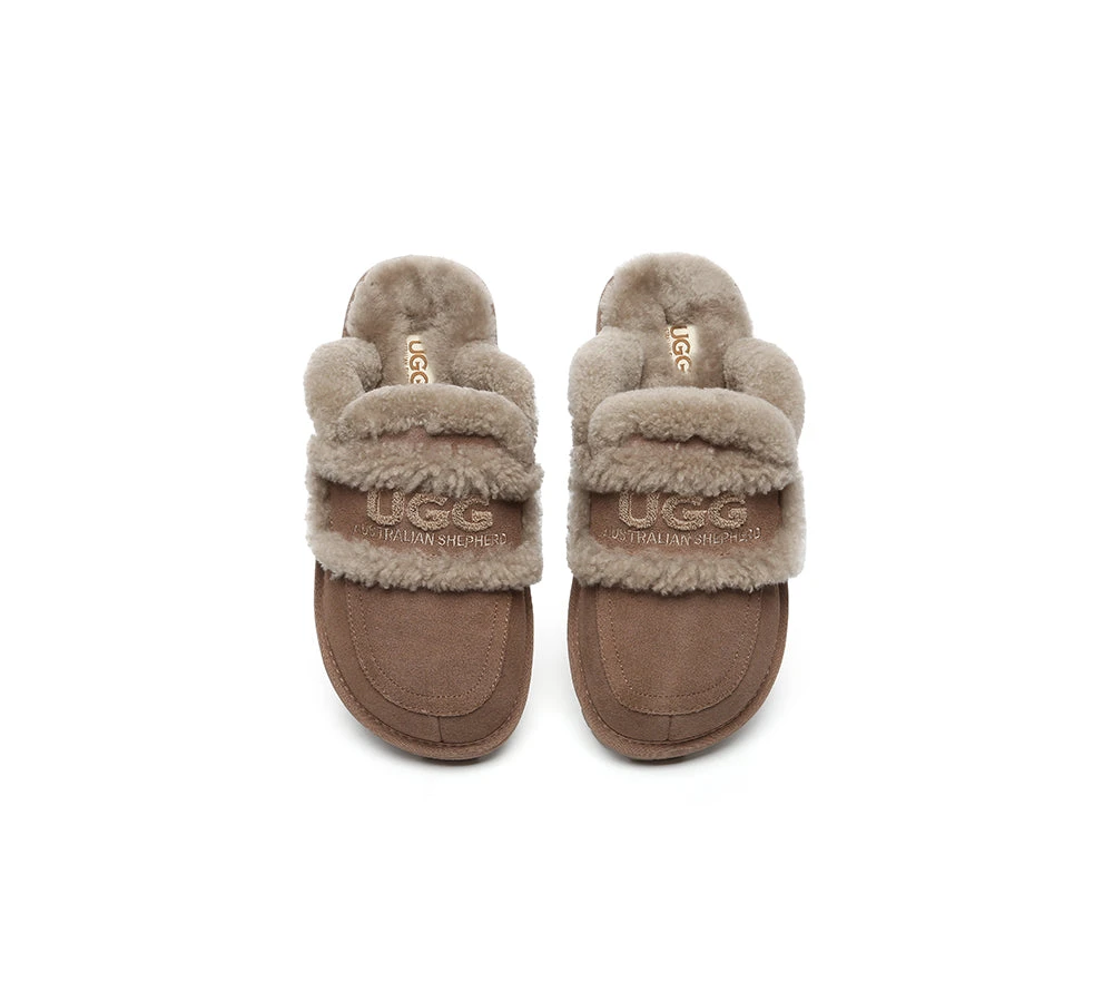 UGG Slippers Women Sheepskin Wool Shearling Lined Rilee 18 UGG Slippers Women Sheepskin Wool Shearling Lined Rilee - Image 18