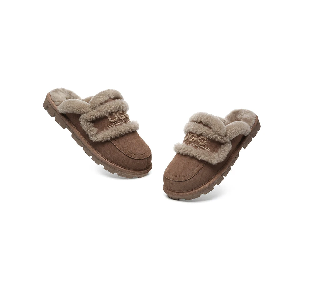 UGG Slippers Women Sheepskin Wool Shearling Lined Rilee 17 UGG Slippers Women Sheepskin Wool Shearling Lined Rilee - Image 17