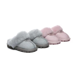 UGG Slippers Kids Sheepskin Wool Shirley