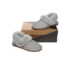 UGG Slippers Women Removable Wool Fluffy Strap Slingback Waffle -Ugg GL7A0931