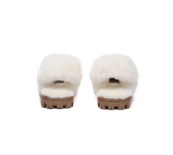 UGG Slippers Women Removable Wool Fluffy Strap Slingback Waffle -Ugg GL7A0970