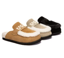 UGG Slippers Women Sheepskin Wool Shearling Lora