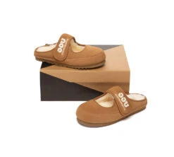 AUSTRALIAN SHEPHERD® UGG Slippers Sheepskin Wool Adjustable Strap Mary Jane Velly -Ugg GL7A1069