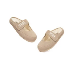 AUSTRALIAN SHEPHERD® UGG Slippers Sheepskin Wool Adjustable Strap Mary Jane Velly -Ugg GL7A1084