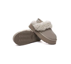 UGG Slippers Women Removable Wool Strap Slingback Platform Waffle Curly 30 UGG Slippers Women Removable Wool Strap Slingback Platform Waffle Curly -Ugg GL7A1190