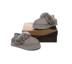 UGG Slippers Women Removable Wool Strap Slingback Platform Waffle Curly 38 UGG Slippers Women Removable Wool Strap Slingback Platform Waffle Curly -Ugg GL7A1220