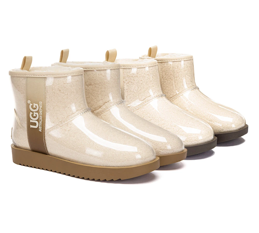 AUSTRALIAN SHEPHERD® UGG Boots Women Clear Waterproof Shearling Coated Neo 1 AUSTRALIAN SHEPHERD® UGG Boots Women Clear Waterproof Shearling Coated Neo