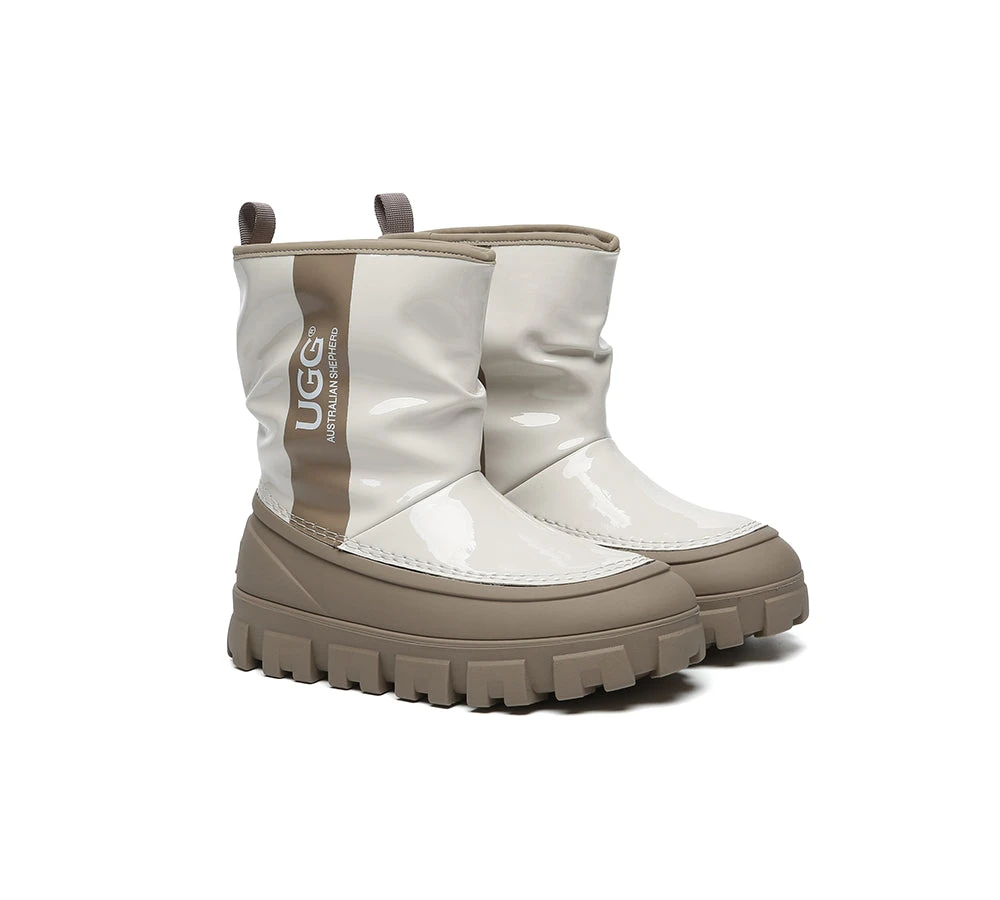 UGG Boots Women Sheepskin Wool Waterproof Chunky Wren 3 UGG Boots Women Sheepskin Wool Waterproof Chunky Wren - Image 3