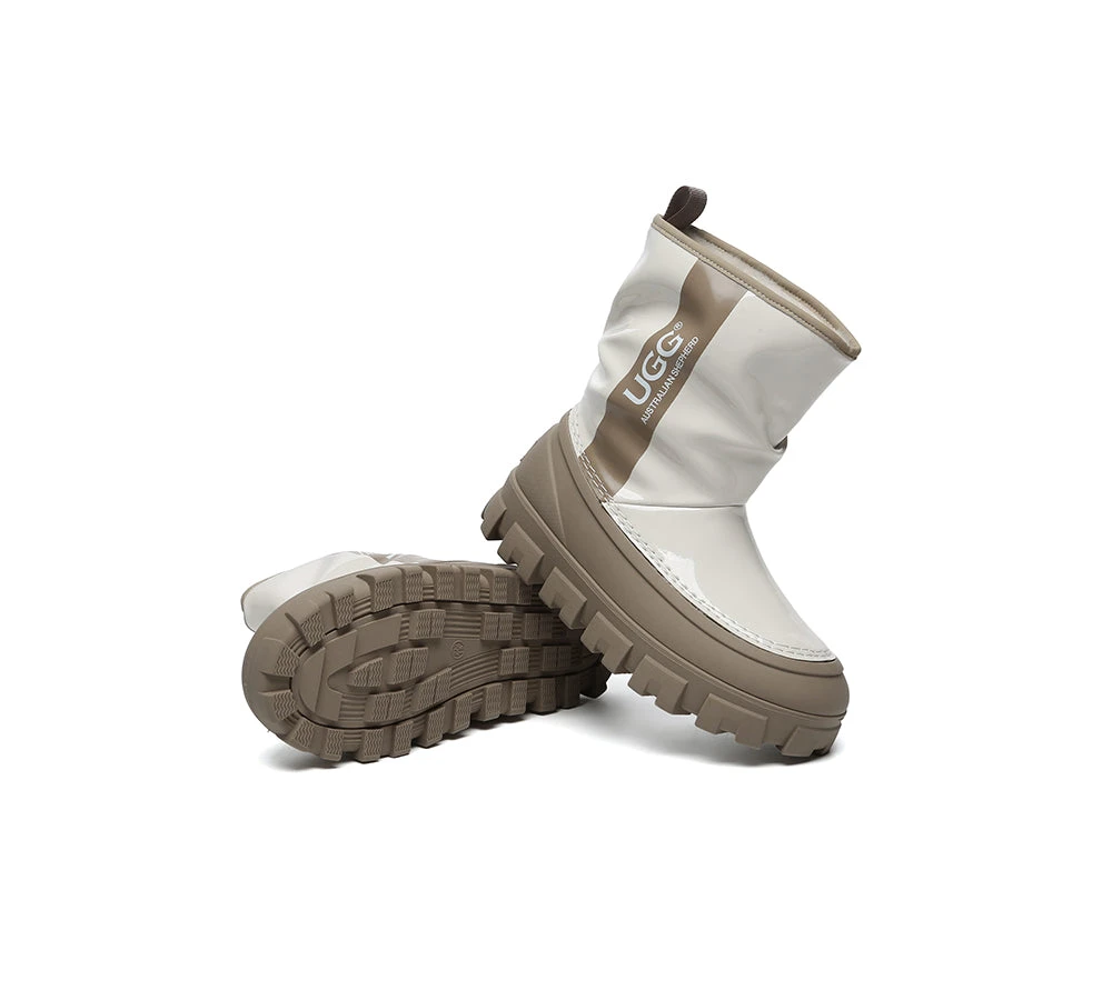 UGG Boots Women Sheepskin Wool Waterproof Chunky Wren 4 UGG Boots Women Sheepskin Wool Waterproof Chunky Wren - Image 4