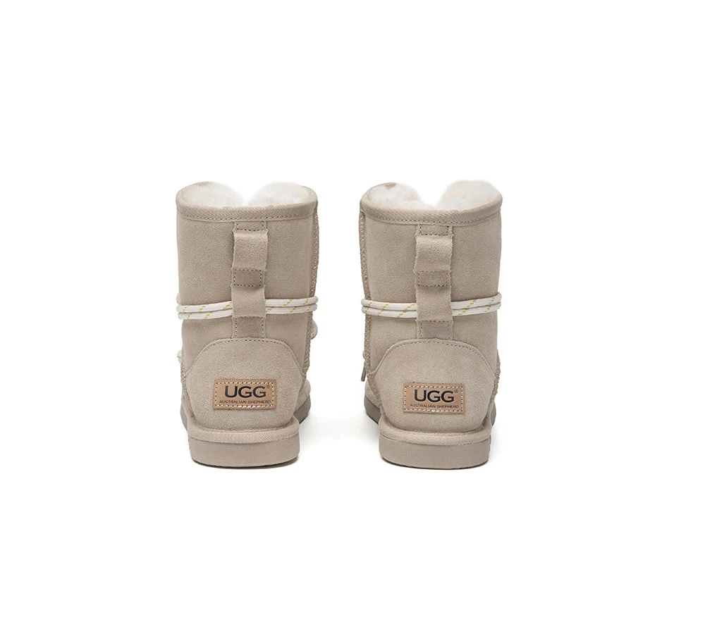 UGG Boots Women Sheepskin Wool Lace Up Fashion Carlos 15 UGG Boots Women Sheepskin Wool Lace Up Fashion Carlos - Image 15