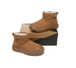 UGG Boots Sheepskin Wool Ankle Chunky Platform Harrison -Ugg GL7A2616