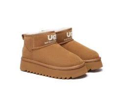 AUSTRALIAN SHEPHERD® UGG Boots Sheepskin Wool Ankle Platform Helia