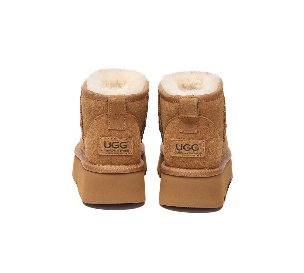 AUSTRALIAN SHEPHERD® UGG Boots Sheepskin Wool Ankle Platform Helia 5 AUSTRALIAN SHEPHERD® UGG Boots Sheepskin Wool Ankle Platform Helia - Image 5