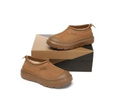 UGG Slippers Sheepskin Wool Drawstring Chunky Platform Harlow -Ugg GL7A2669