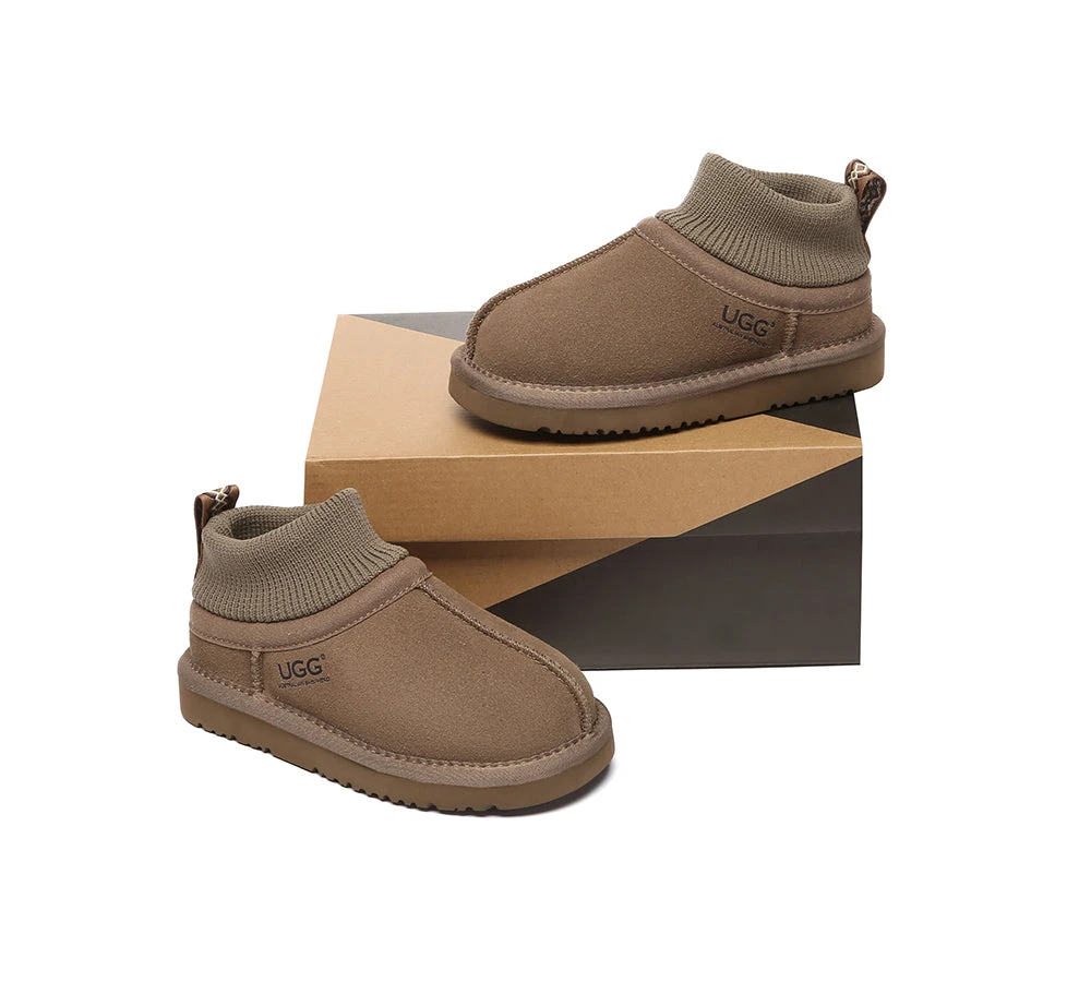 UGG Slippers Kids Sheepskin Wool Stretchy Ankle Margaret 16 UGG Slippers Kids Sheepskin Wool Stretchy Ankle Margaret - Image 16