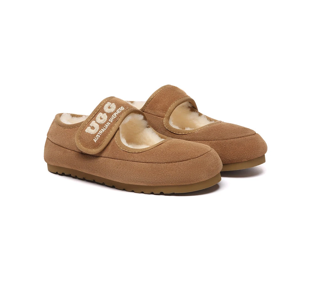 UGG Slippers Sheepskin Wool Adjustable Strap Mary Jane Velvi 14 UGG Slippers Sheepskin Wool Adjustable Strap Mary Jane Velvi - Image 14