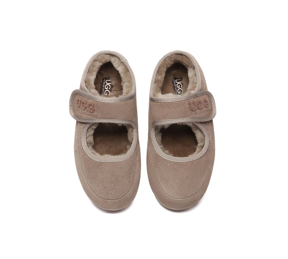 UGG Slippers Sheepskin Wool Adjustable Strap Mary Jane Velvi 12 UGG Slippers Sheepskin Wool Adjustable Strap Mary Jane Velvi - Image 12
