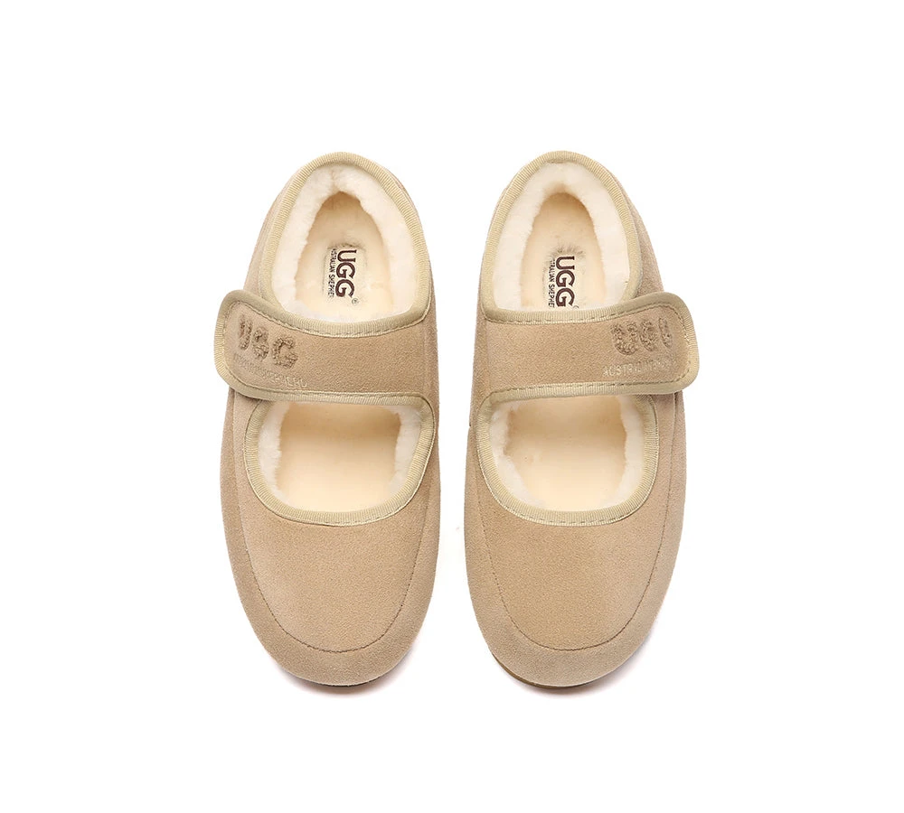 UGG Slippers Sheepskin Wool Adjustable Strap Mary Jane Velvi 6 UGG Slippers Sheepskin Wool Adjustable Strap Mary Jane Velvi - Image 6