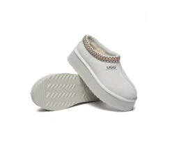 UGG Slippers Sheepskin Wool Ankle Platform Booties Tazzy Hippie -Ugg GL7A3486