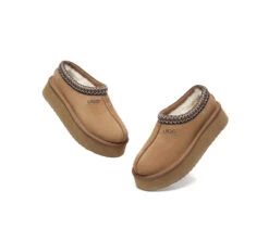 UGG Slippers Sheepskin Wool Ankle Platform Booties Tazzy Hippie -Ugg GL7A3518
