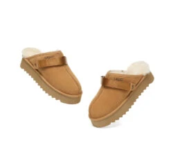 UGG Slippers Sheepskin Wool Slingback Platform Cozeln -Ugg GL7A3576