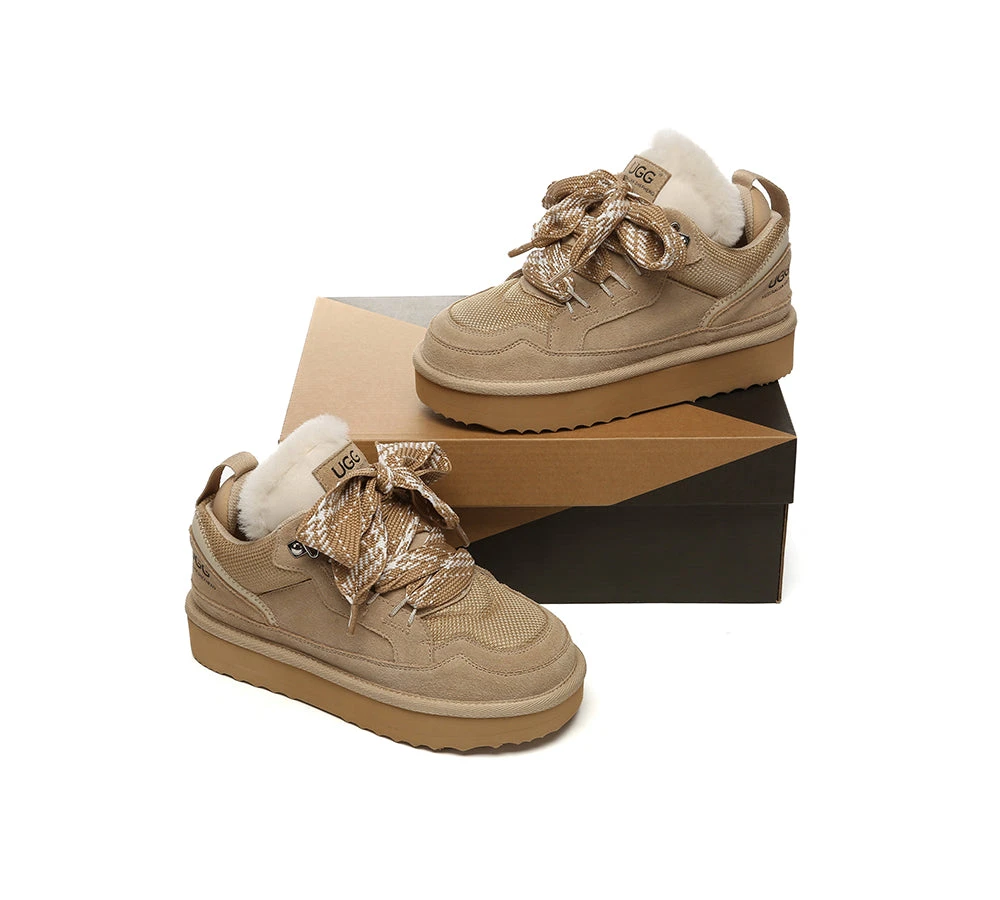 UGG Boots Sheepskin Wool Lace Up Platform Parkyr 5 UGG Boots Sheepskin Wool Lace Up Platform Parkyr - Image 5