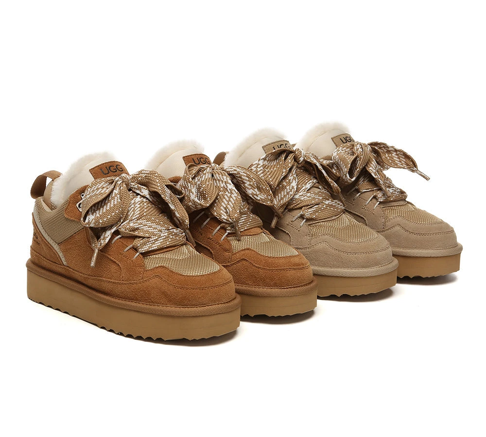 UGG Boots Sheepskin Wool Lace Up Platform Parkyr 1 UGG Boots Sheepskin Wool Lace Up Platform Parkyr