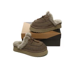 UGG Slippers Women Sheepskin Wool Platform Sammy 24 UGG Slippers Women Sheepskin Wool Platform Sammy -Ugg GL7A7051