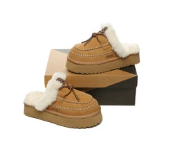 UGG Slippers Women Sheepskin Wool Platform Sammy 18 UGG Slippers Women Sheepskin Wool Platform Sammy -Ugg GL7A7074