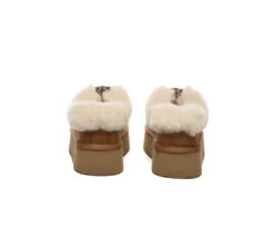 UGG Slippers Women Sheepskin Wool Collar Ankle Platform Santana -Ugg GL7A7093