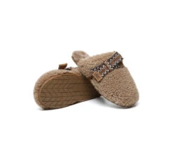 UGG Slippers Women Sheepskin Wool Bow Cecil -Ugg GL7A7663