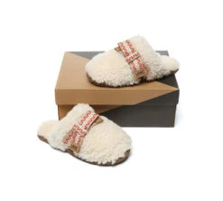UGG Slippers Women Sheepskin Wool Bow Cecil -Ugg GL7A7694