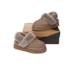 UGG Slippers Women Removable Wool Strap Slingback Platform Suzie 38 UGG Slippers Women Removable Wool Strap Slingback Platform Suzie -Ugg GL7A8599
