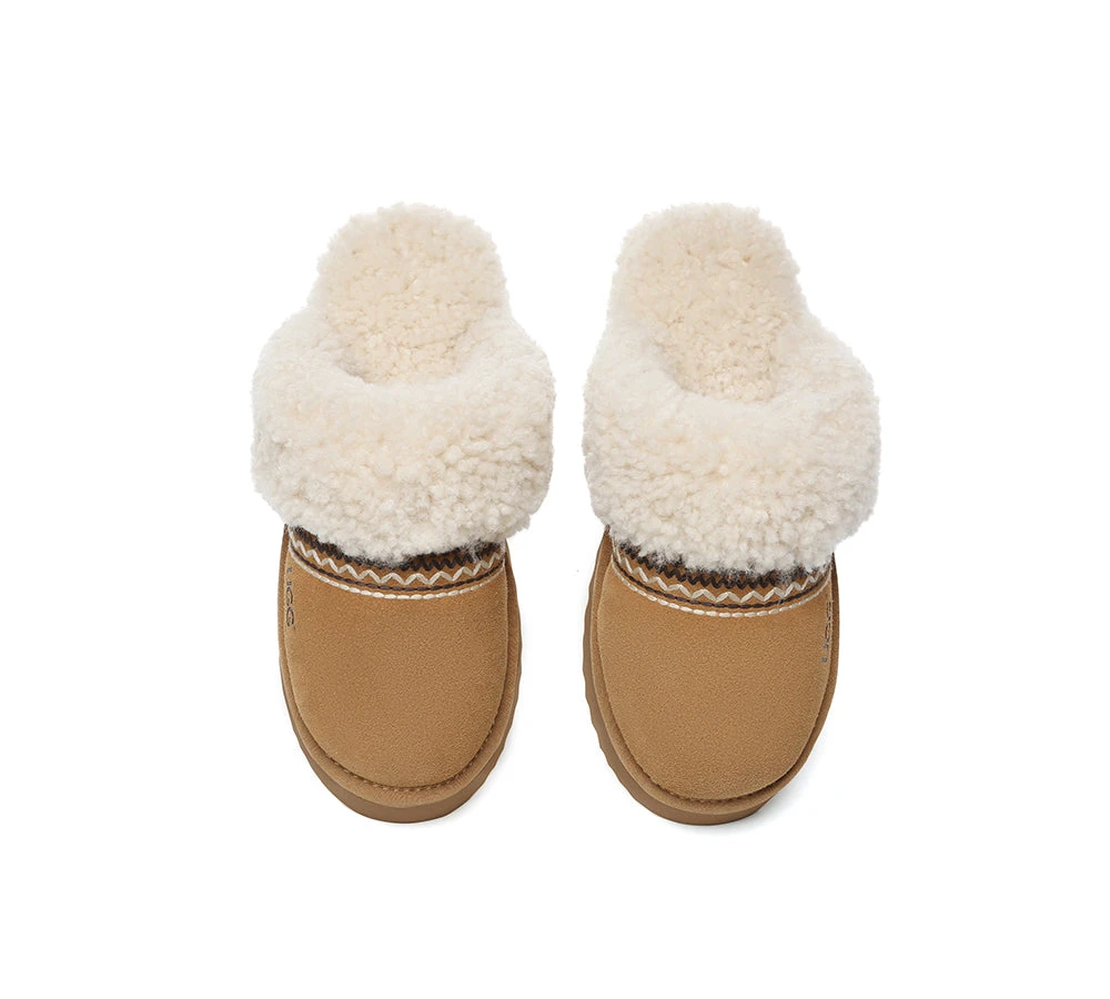 UGG Slippers Sheepskin Wool Knitted Platform Isle 7 UGG Slippers Sheepskin Wool Knitted Platform Isle - Image 7