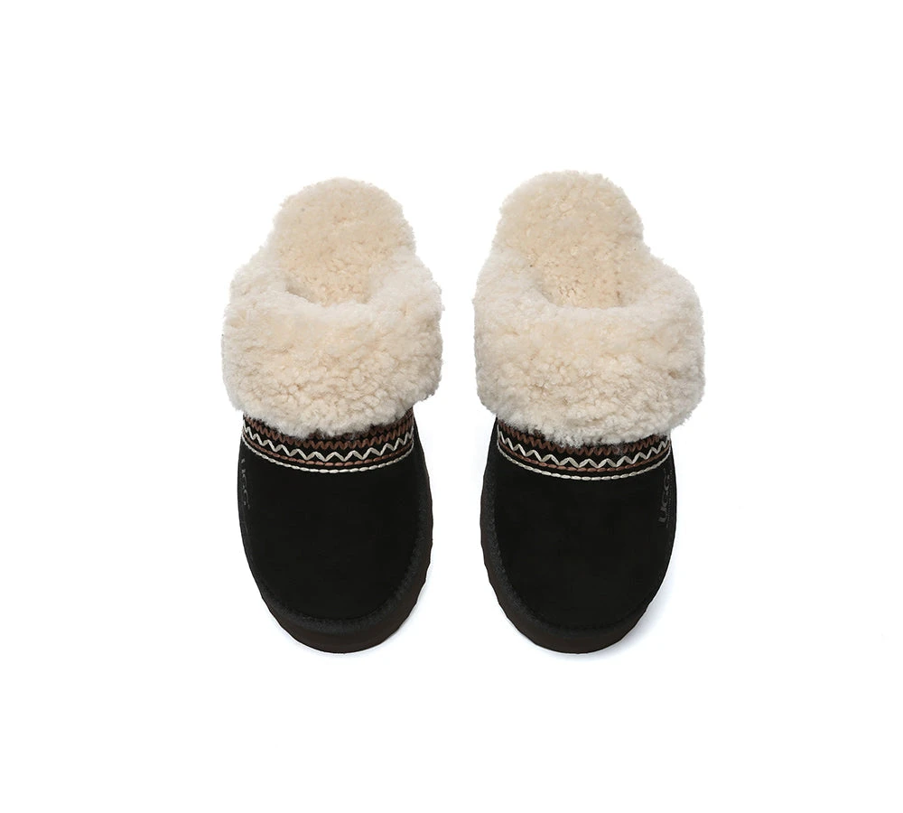 UGG Slippers Sheepskin Wool Knitted Platform Isle 12 UGG Slippers Sheepskin Wool Knitted Platform Isle - Image 12