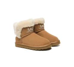 UGG Boots Sheepskin Wool Shearling Lined Ankle Mini Oatha -Ugg GL7A8745