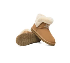 UGG Boots Sheepskin Wool Shearling Lined Ankle Mini Oatha -Ugg GL7A8748
