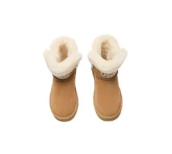 UGG Boots Sheepskin Wool Shearling Lined Ankle Mini Oatha -Ugg GL7A8754
