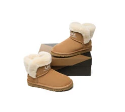 UGG Boots Sheepskin Wool Shearling Lined Ankle Mini Oatha -Ugg GL7A8756
