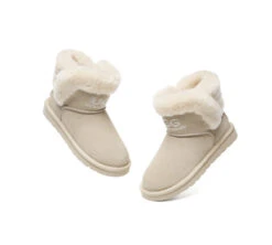 UGG Boots Sheepskin Wool Shearling Lined Ankle Mini Oatha -Ugg GL7A8771
