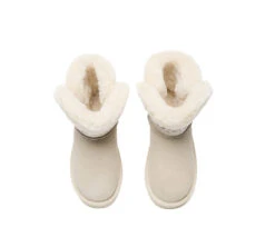 UGG Boots Sheepskin Wool Shearling Lined Ankle Mini Oatha -Ugg GL7A8772