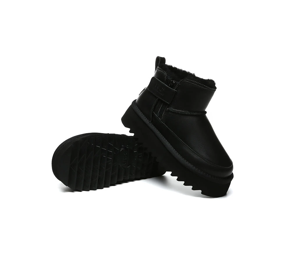 UGG Boots Sheepskin Wool Zipper Ankle Platform Arya 10 UGG Boots Sheepskin Wool Zipper Ankle Platform Arya - Image 10