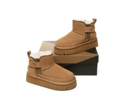 UGG Boots Sheepskin Wool Zipper Ankle Platform Arya 18 UGG Boots Sheepskin Wool Zipper Ankle Platform Arya -Ugg GL7A8833