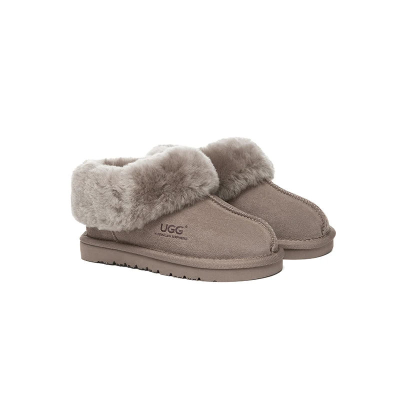 UGG Slippers Kids Sheepskin Wool Ankle Homey 8 UGG Slippers Kids Sheepskin Wool Ankle Homey - Image 8