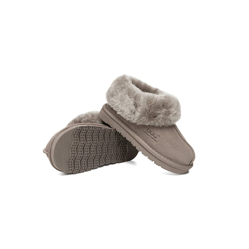 UGG Slippers Kids Sheepskin Wool Ankle Homey 9 UGG Slippers Kids Sheepskin Wool Ankle Homey - Image 9