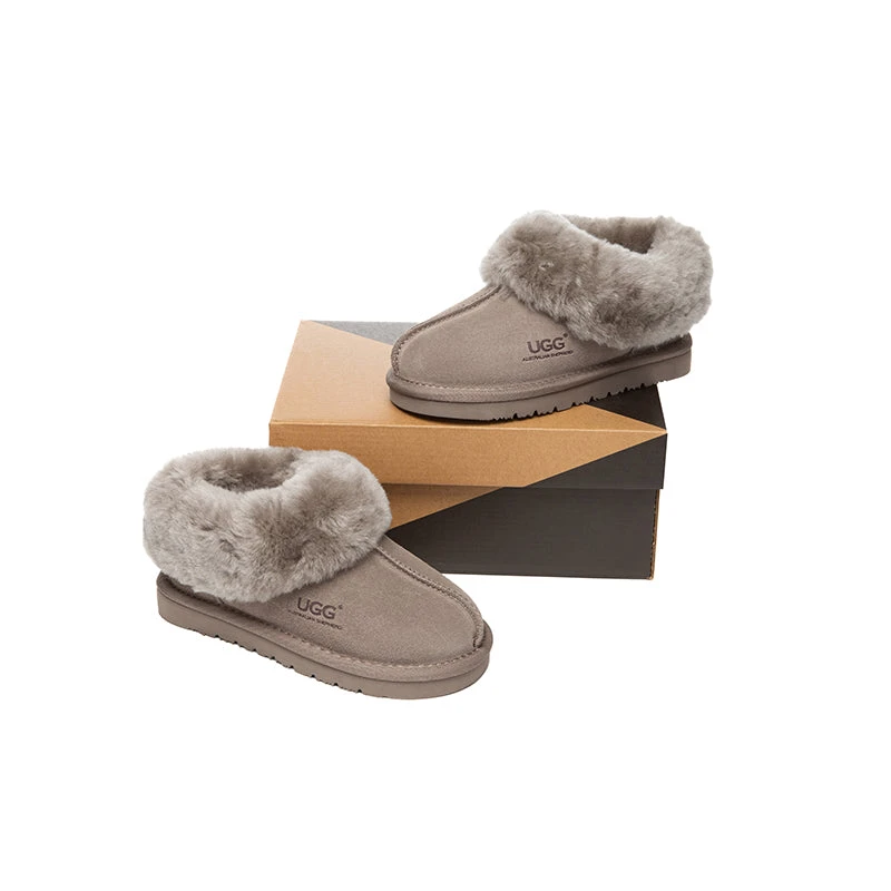 UGG Slippers Kids Sheepskin Wool Ankle Homey 10 UGG Slippers Kids Sheepskin Wool Ankle Homey - Image 10